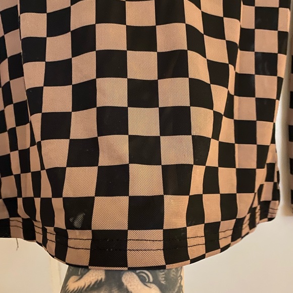 Checkered mesh shirt - Picture 4 of 4